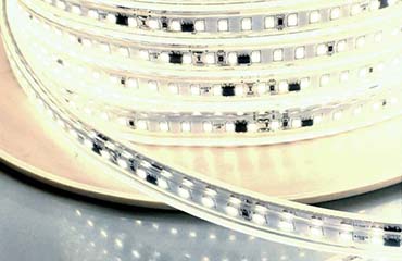 Ruban LED 220V blanc neutre spécial chantier